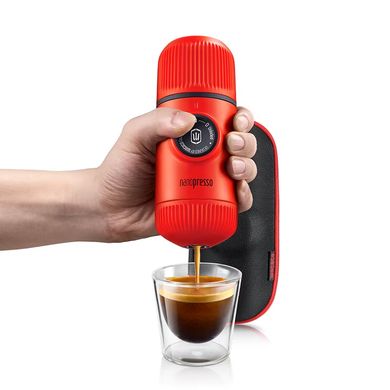 Nanopresso +Case, Portable Espresso Maker Bundled with Nanopresso Protective Case, Upgrade Version of Minipresso