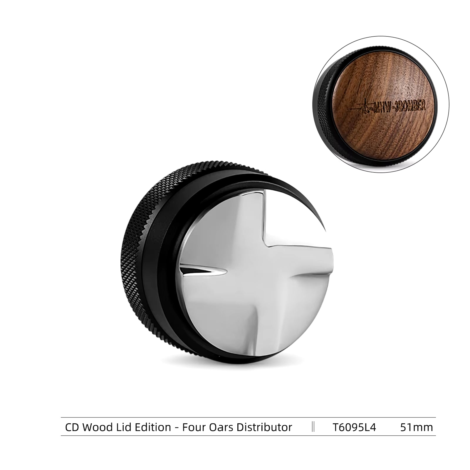 51/53/58Mm Coffee Tamper & Distributor with Tamping Mat Cleaning Brush Espresso Tamper Set Home Barista Accessories