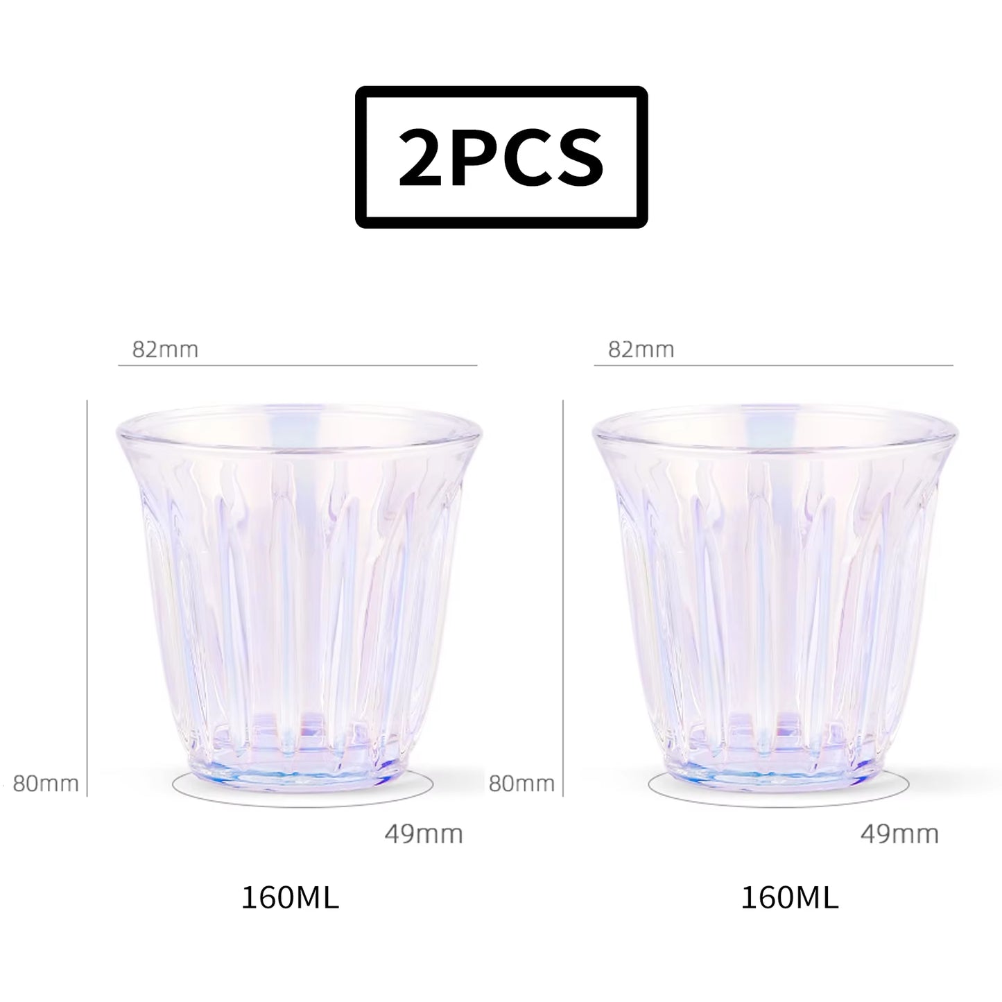 160Ml 200Ml Glass Espresso Cups Italian Style Clear Non-Slip Coffee Cup Delicate Home Barista Kitchen Accessories