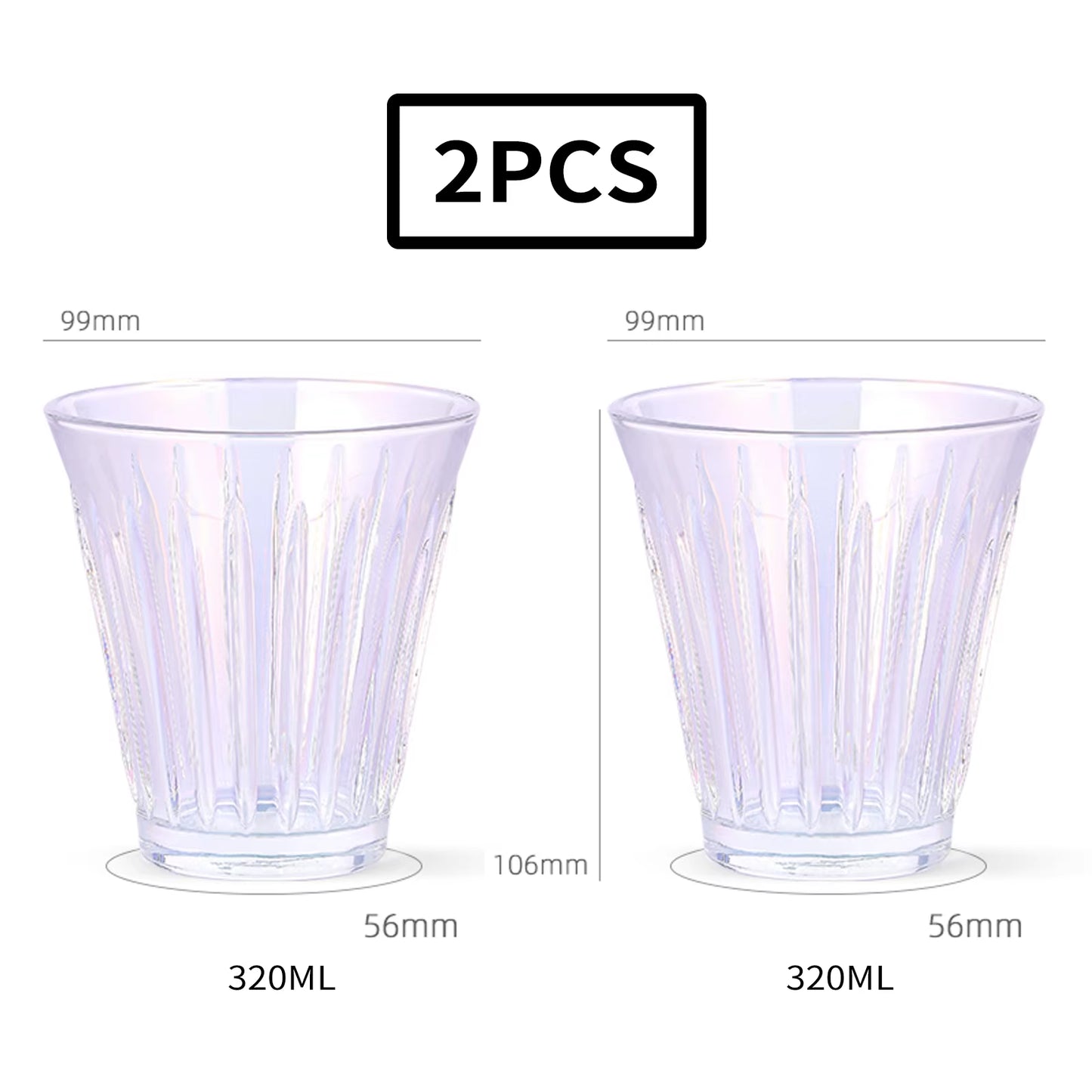 320Ml Glass Coffee Mug Espresso Barista Art Latte Cups for Tea Cappuccino Chic Home Cafe Bar Accessories