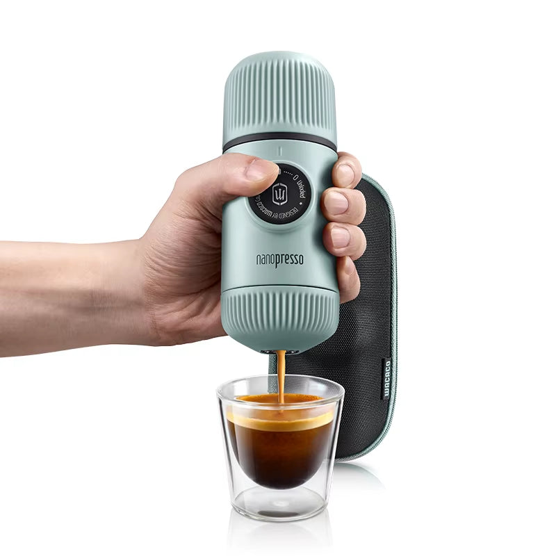 Nanopresso +Case, Portable Espresso Maker Bundled with Nanopresso Protective Case, Upgrade Version of Minipresso