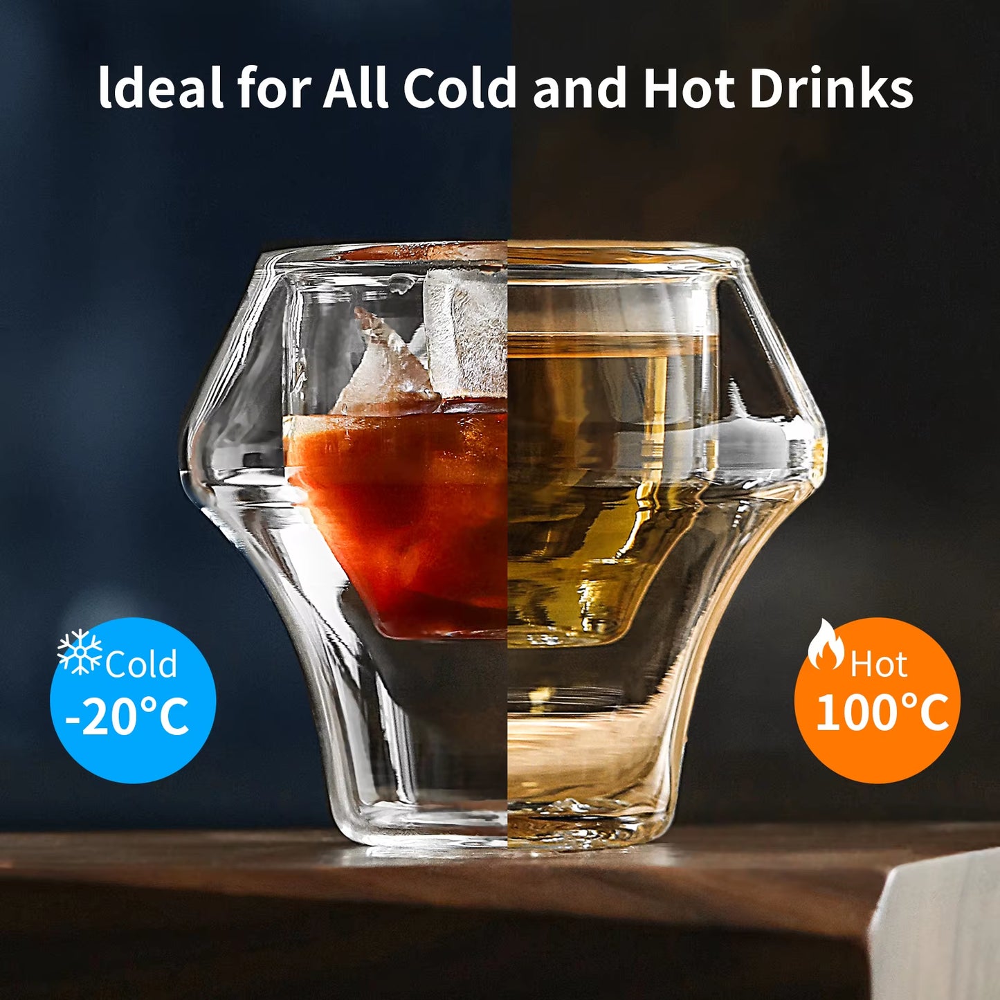 Double Wall Glass Espresso Cups Anti-Scald Reusable Tea Mug Shot Glass Wine Cup Art Home Barista Coffee Accessories