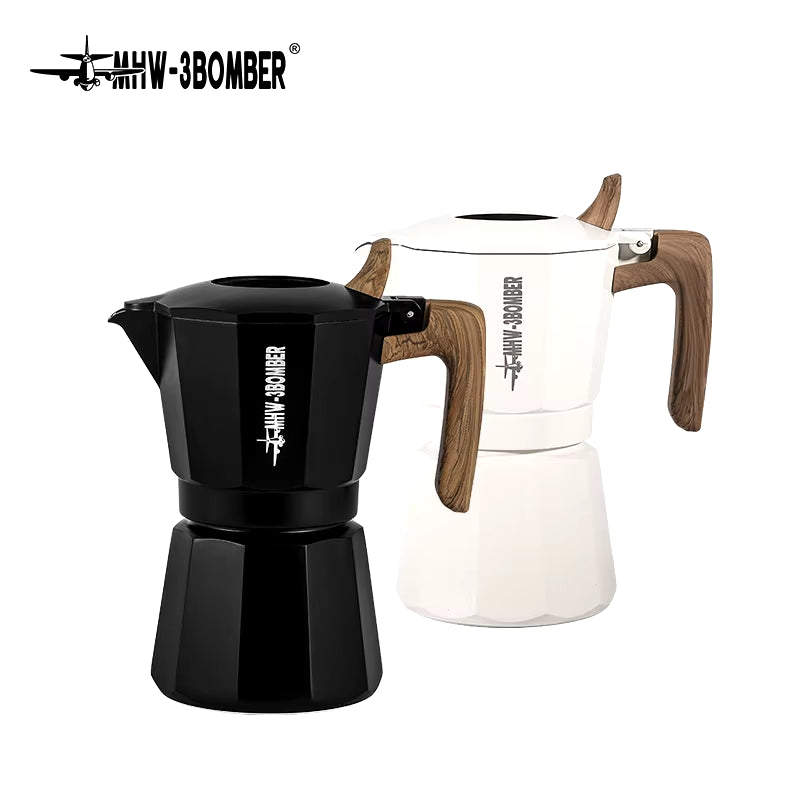 Double Valve Espresso Maker Moka Pot for Classic Italian and Cuban Café Brewing Professional Home Barista Accessorie