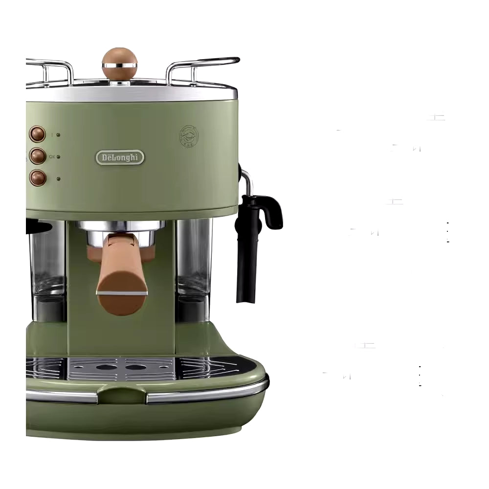 Electric Coffee Maker Coffee Machine Semi Automatic Coffee Machine Retro Italian Milk Foam Machine