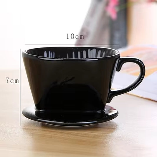 Ceramics Coffee Filter Cup Holder Pour over Espresso Coffee Dripper Coffee Baskets Percolator Reusable Cups Coffee Accessories