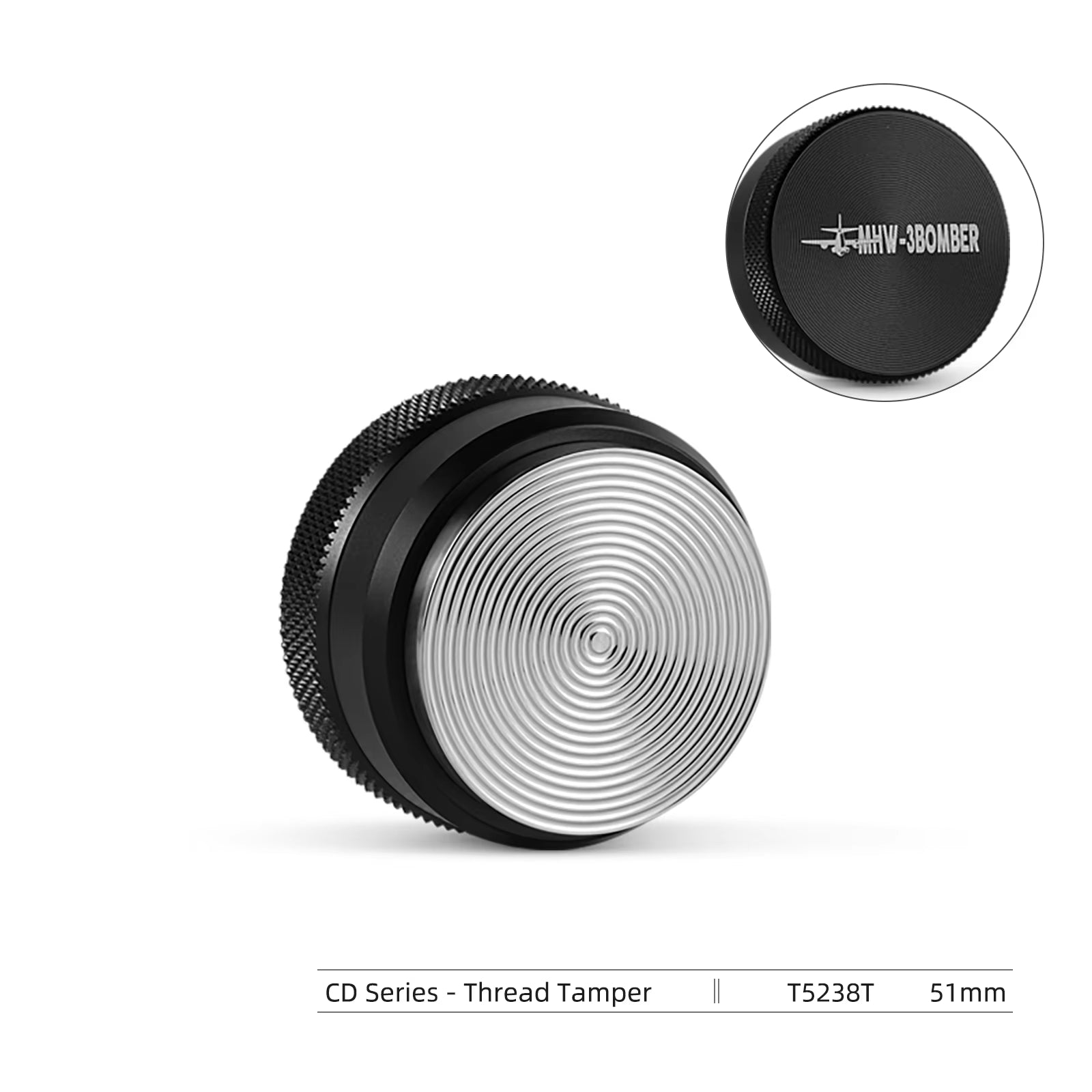 51/53/58Mm Coffee Tamper & Distributor with Tamping Mat Cleaning Brush Espresso Tamper Set Home Barista Accessories