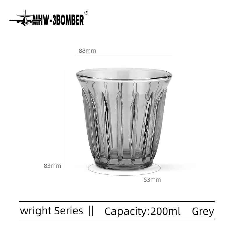 160Ml 200Ml Glass Espresso Cups Italian Style Clear Non-Slip Coffee Cup Delicate Home Barista Kitchen Accessories