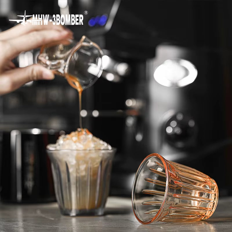 320Ml Glass Coffee Mug Espresso Barista Art Latte Cups for Tea Cappuccino Chic Home Cafe Bar Accessories