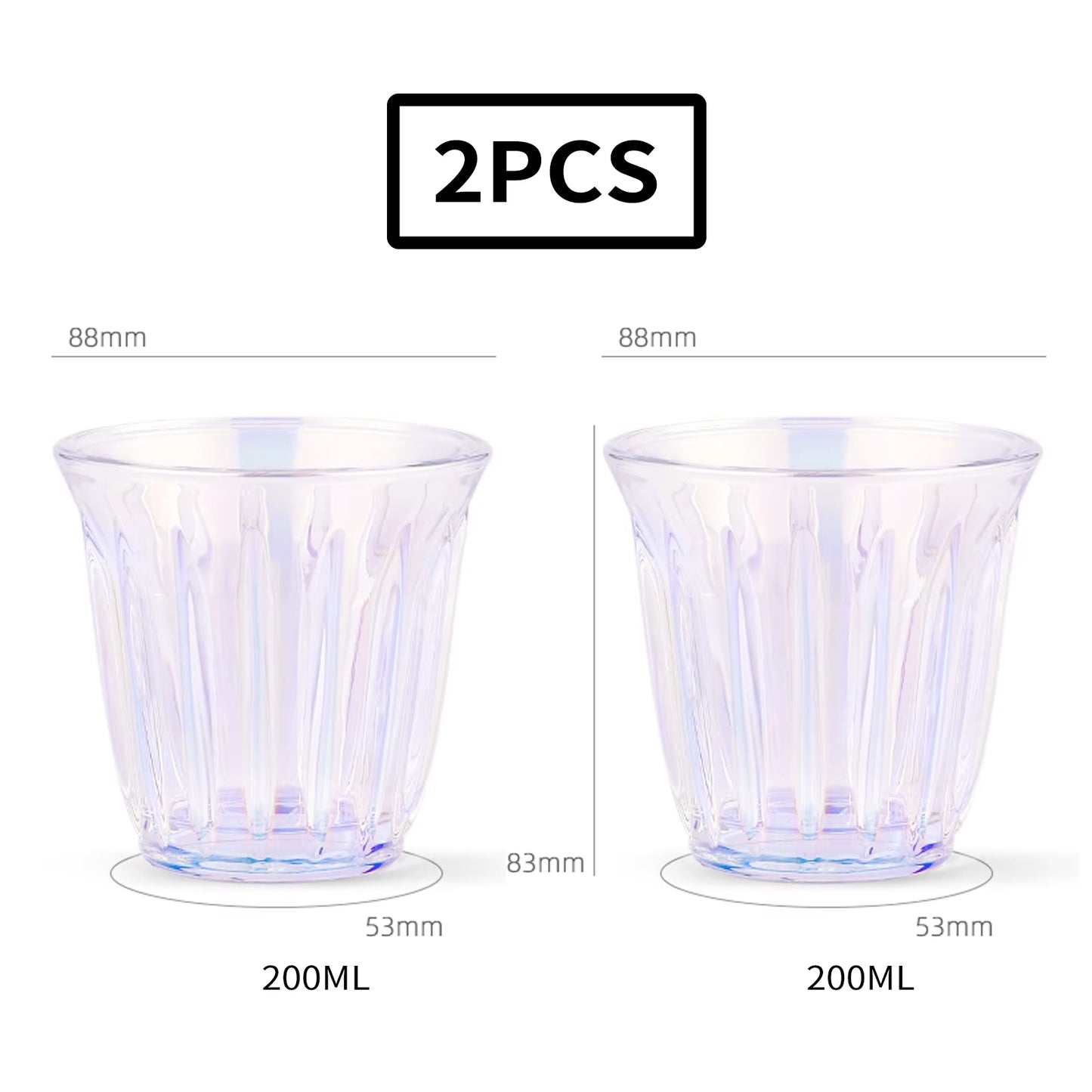 160Ml 200Ml Glass Espresso Cups Italian Style Clear Non-Slip Coffee Cup Delicate Home Barista Kitchen Accessories