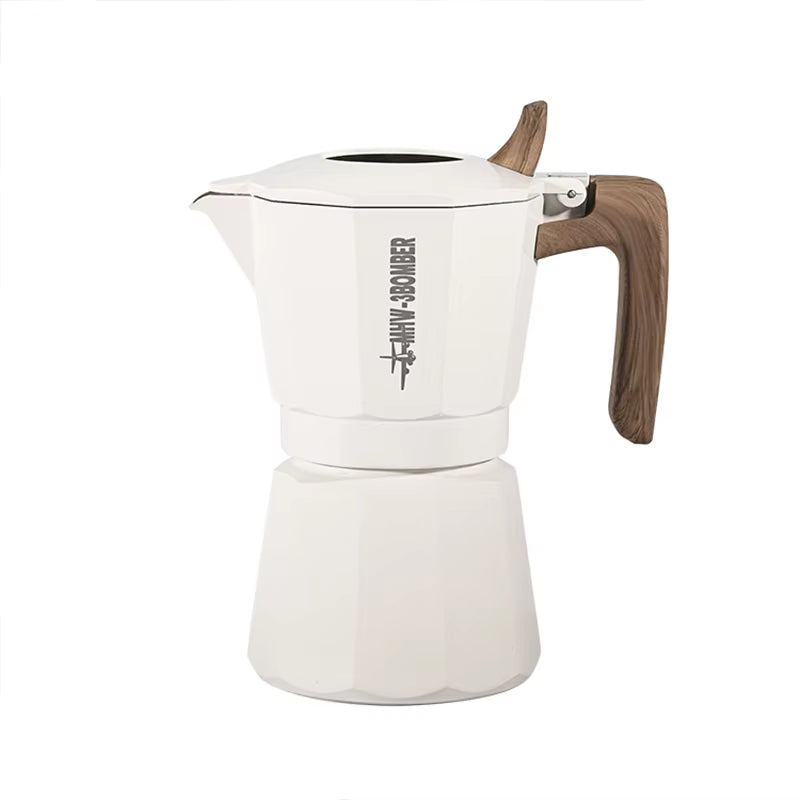 Double Valve Espresso Maker Moka Pot for Classic Italian and Cuban Café Brewing Professional Home Barista Accessorie